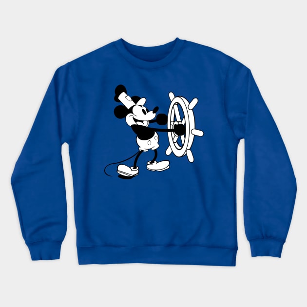 Steamboat Willie - Classic Cartoon Crewneck Sweatshirt by kareemik